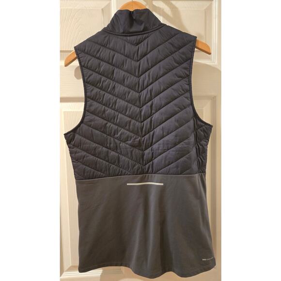 Nike Aerolayer Thermal Running Vest Full-Zip Navy Lightweight Mens Small - Picture 4 of 10